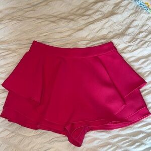 Pink ruffle skort